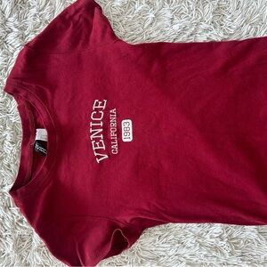 Cropped Red baby tee